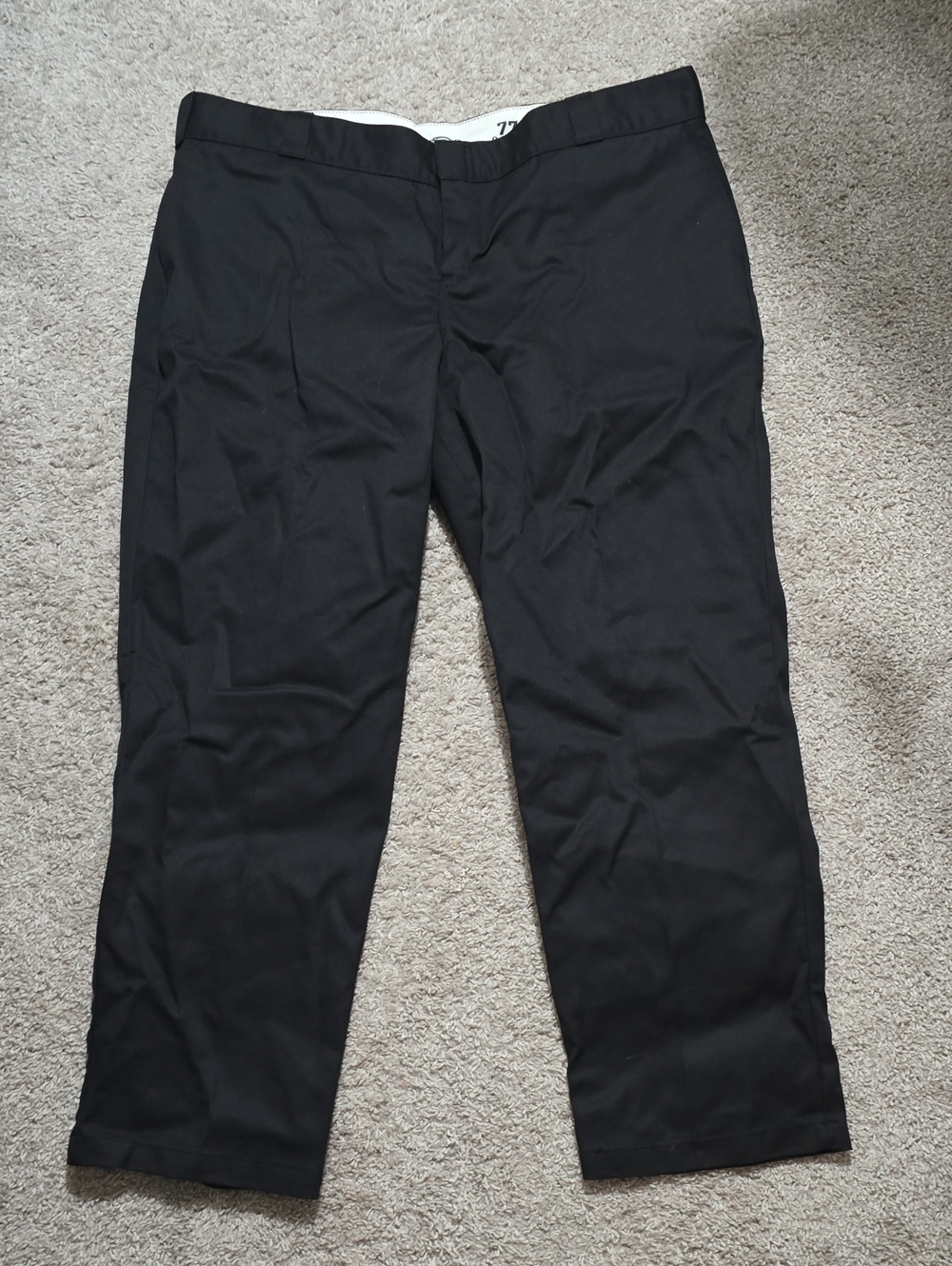 Dickies Black Straight-Leg Work Trousers